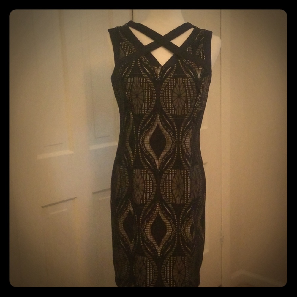 Gorg Navy illusion dress NWT 8